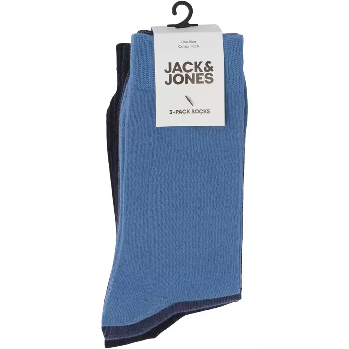 Jack & Jones JACCOL 3-pack strømper, Navy Blazer, Navy Blazer, large image number 4