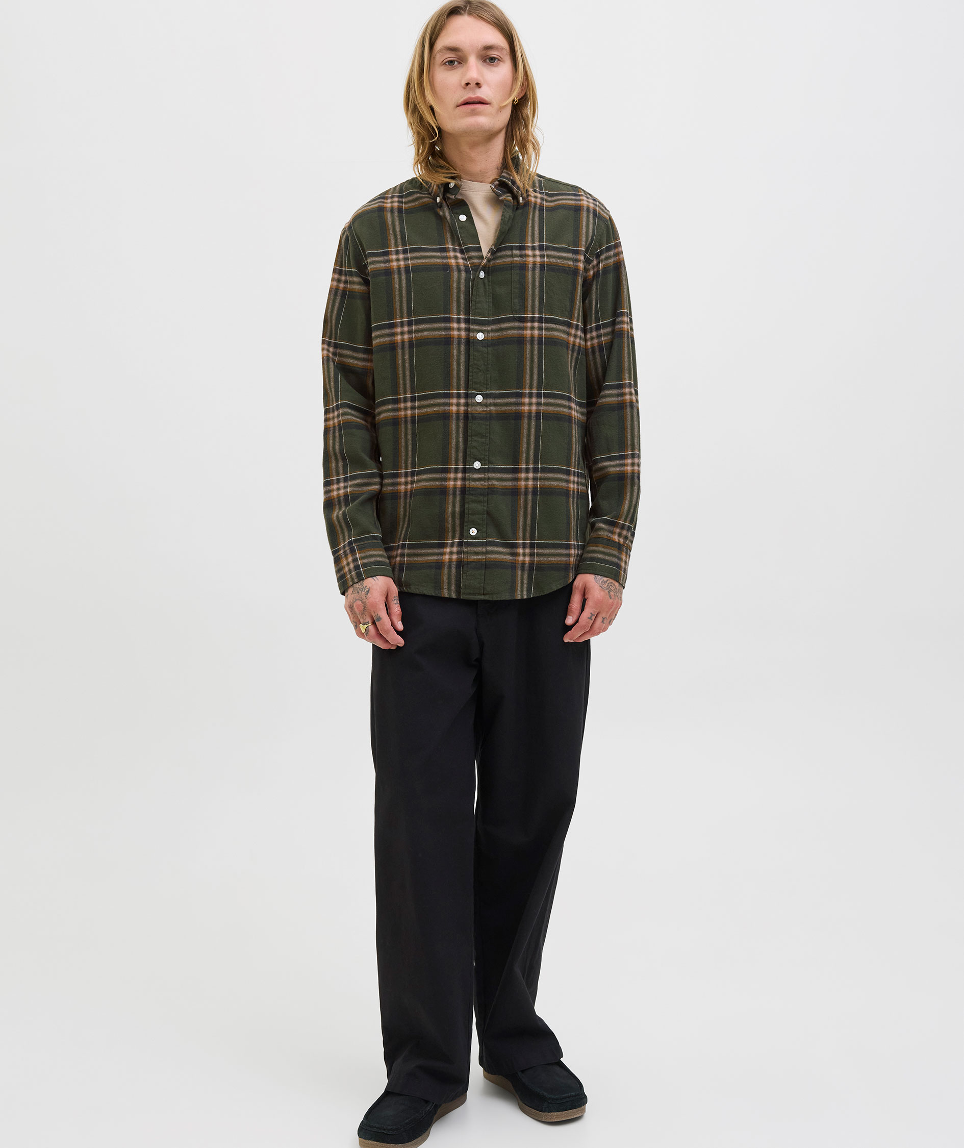 Jack & Jones JJECLASSIC flannel shirt, Rosin, large image number 6