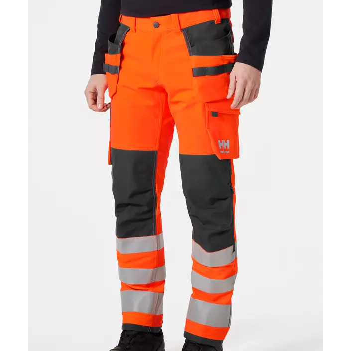 Helly Hansen Alna 4X craftsman trousers full stretch, Hi-vis Orange/Ebony, large image number 1