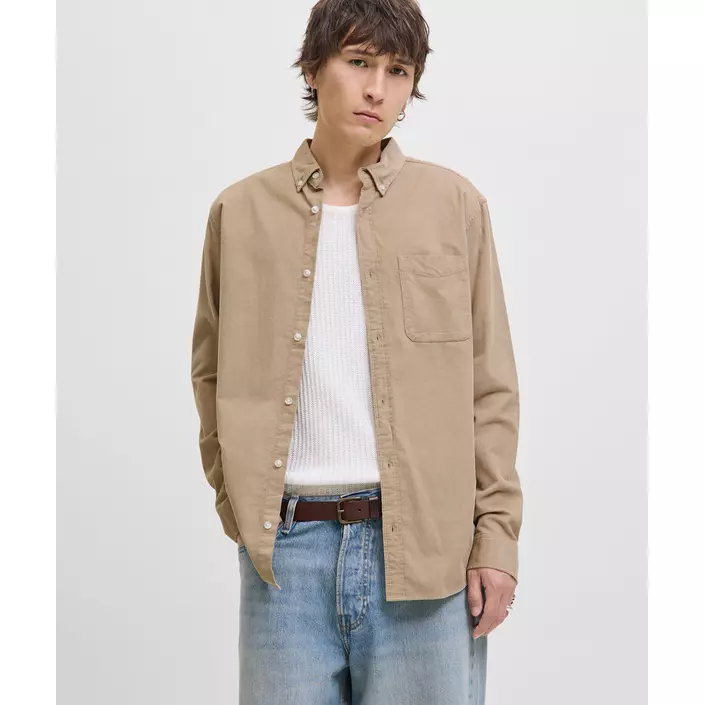 Jack & Jones JJECLASSIC Corduroy skjorta, Crockery, large image number 1