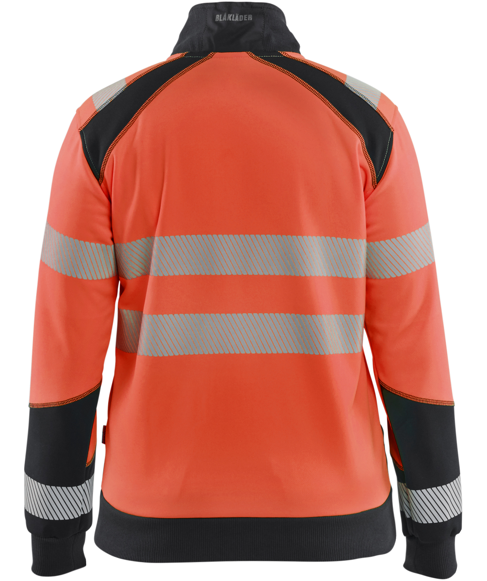 Bl&aring;kl&auml;der dame cardigan, Hi-Vis r&oslash;d/sort, large image number 2