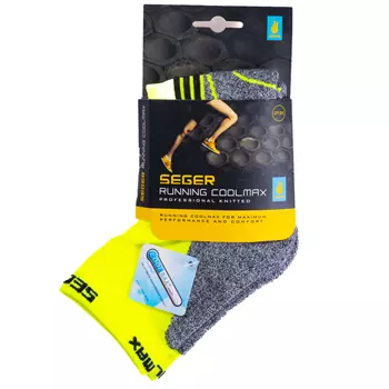 Seger Coolmax running socks, Yellow