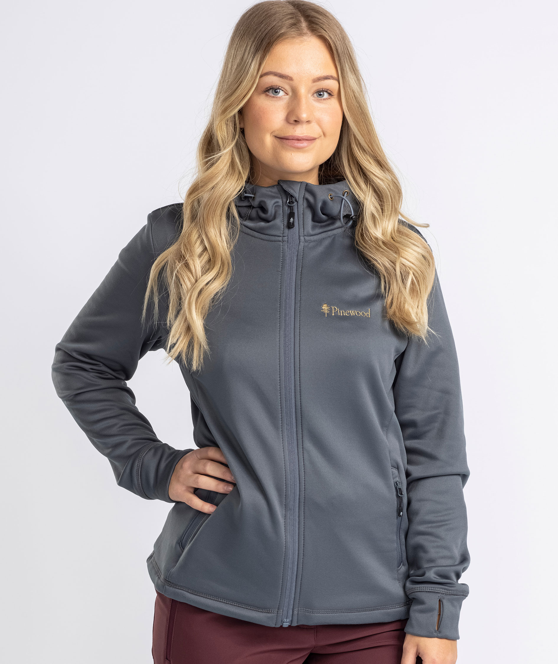 Pinewood Finnveden dame fleecejakke, Dark Storm Blue