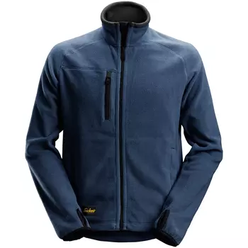 Snickers AllroundWork fleece jacket 8022, Marine Blue/Black
