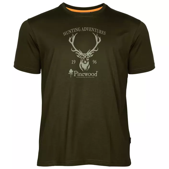 Pinewood Red Deer T-shirt, Green, large image number 0