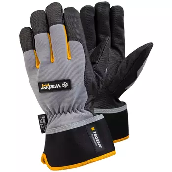 Tegera 9113 winter work gloves, Black/Grey/Yellow