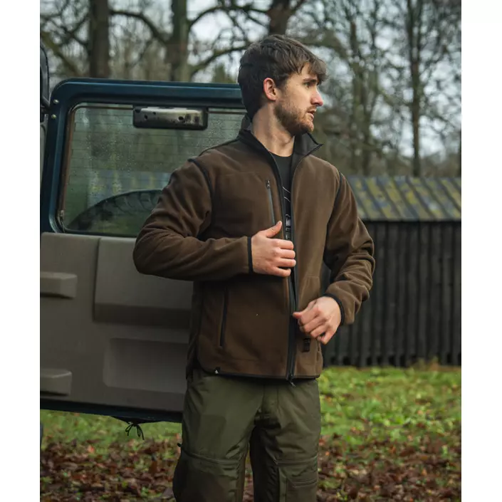Seeland Rogue Solid Fleece Wendejacke, Grizzly Brown/Demitasse Brown, large image number 1
