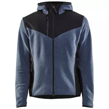 Blåkläder softshell strikket jakke, Støvblå/Mørk marineblå
