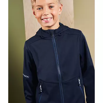 ID Softshell jacket for kids, Navy