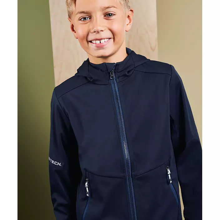 ID Softshell jacket for kids, Navy, large image number 1