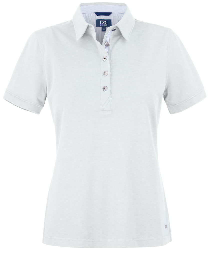 Cutter & Buck Advantage Premium pik&eacute;tr&ouml;ja dam, Vit, Vit, swatch