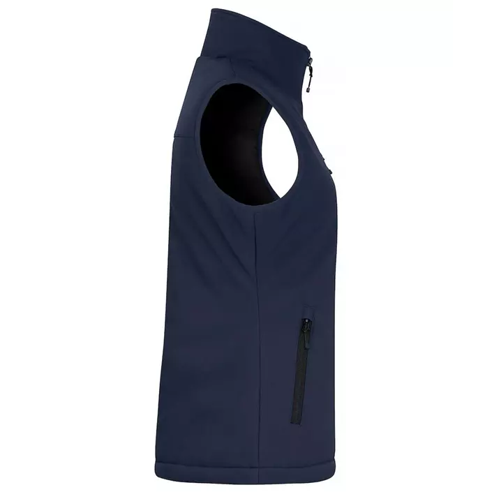 Clique lined women's softshell vest, Dark navy, large image number 3