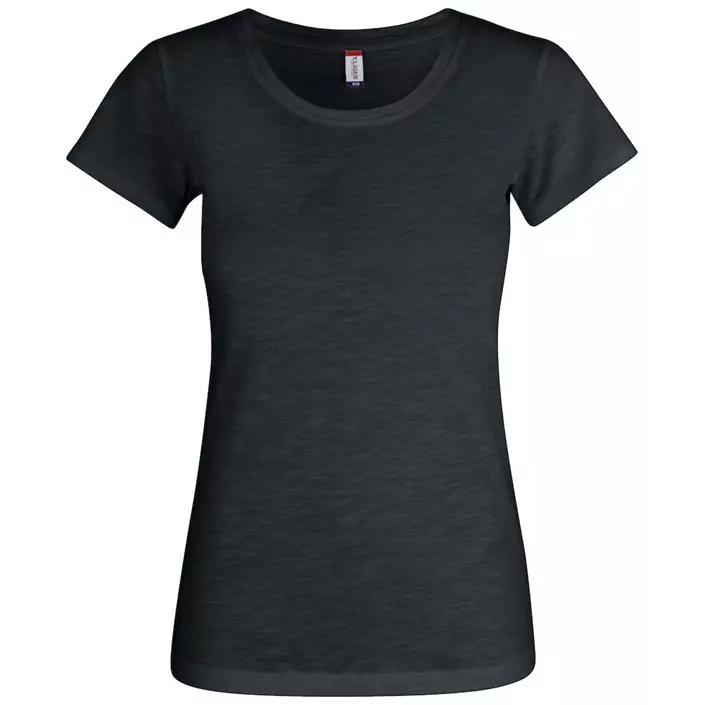 Clique Slub Damen T-Shirt, Schwarz, large image number 0