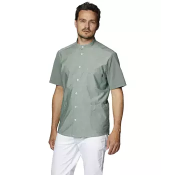 Kentaur kurzärmeliges pique Hemd, Staubiges Grün