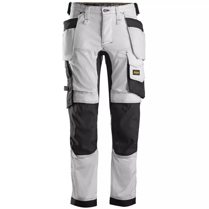 Snickers AllroundWork craftsman trousers 6241, White/Black, large image number 0