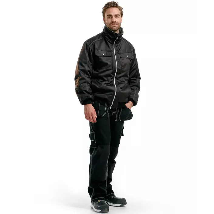 Blåkläder pilot jacket, Black, large image number 1