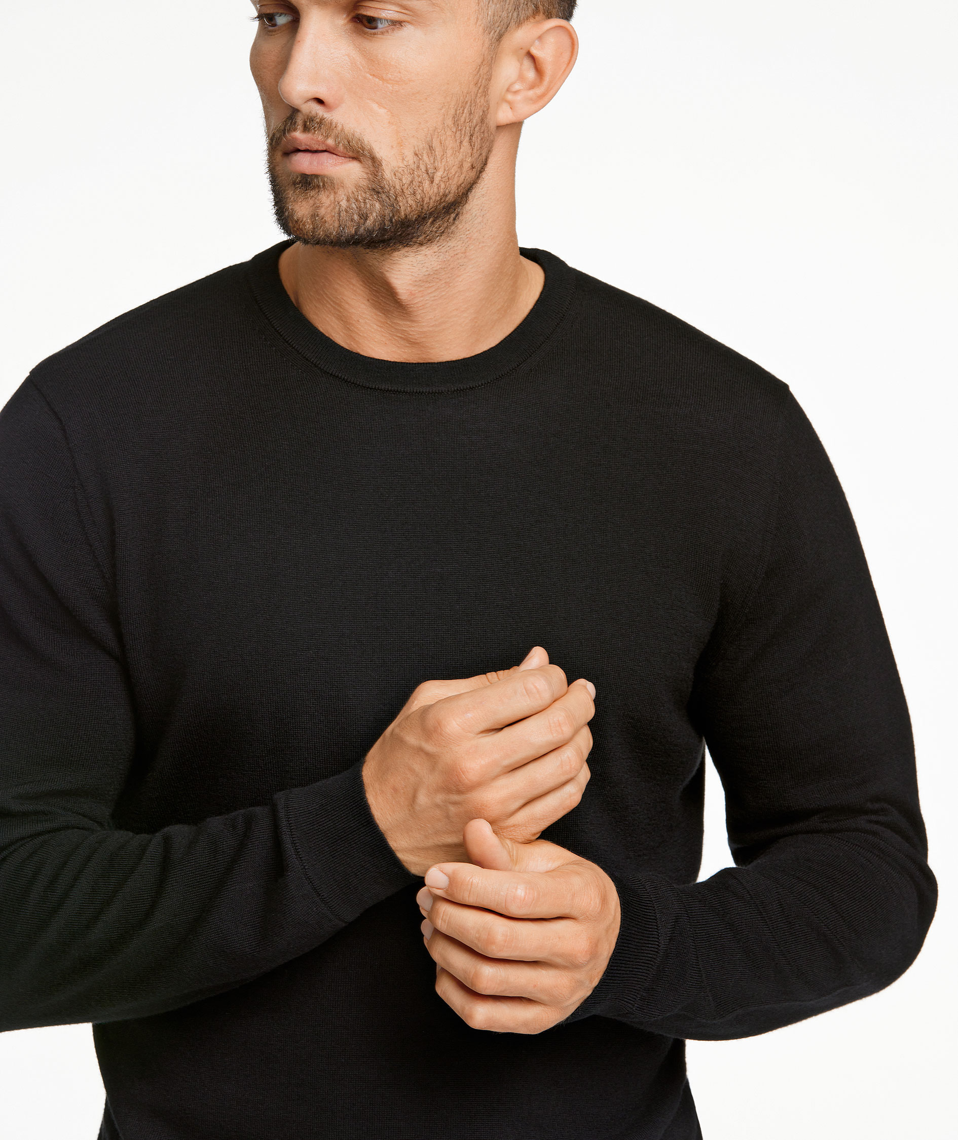 Lindbergh knitted pullover with merino wool, Black, large image number 3