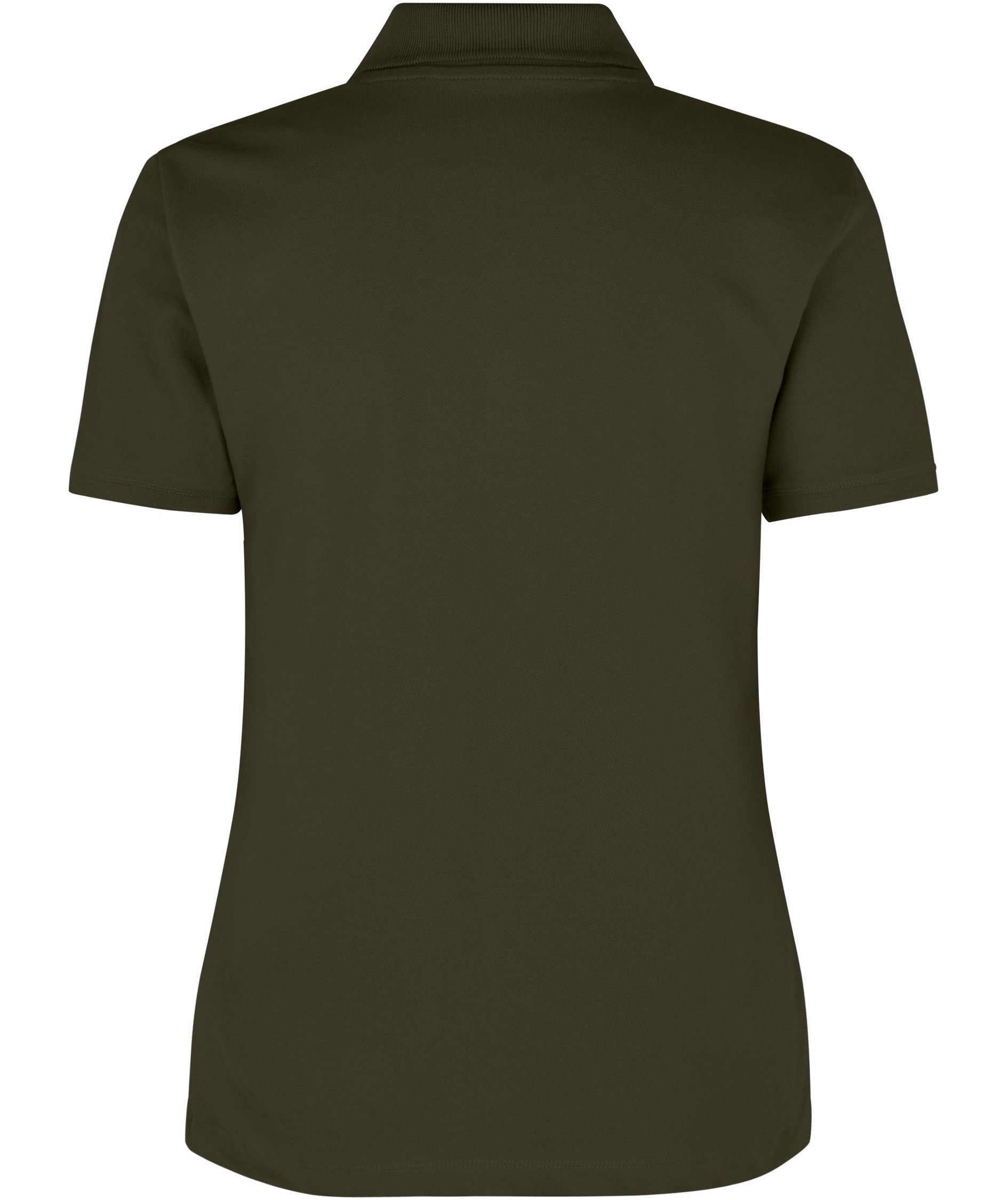 ID organic women's polo shirt, Olive Green, large image number 1