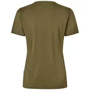 GEYSER Essential women's interlock T-shirt, Olive Green