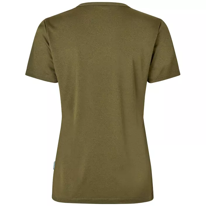 GEYSER Essential interlock dame T-skjorte, Olivengrønn, large image number 1