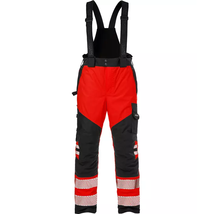 Fristads Airtech shell trousers 2515, Hi-vis Red/Black, large image number 0