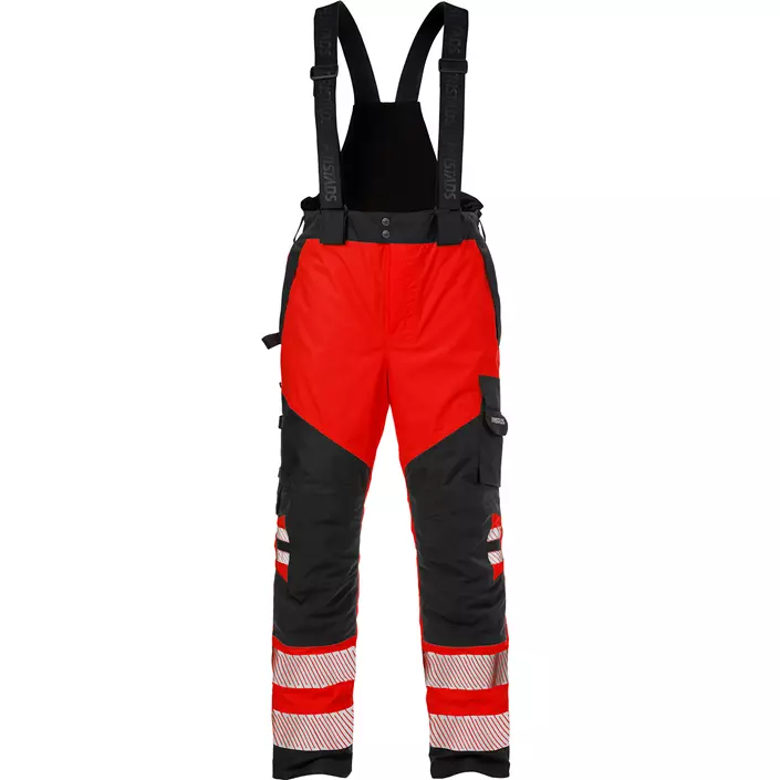 Fristads Airtech shell trousers 2515, Hi-vis Red/Black, large image number 0