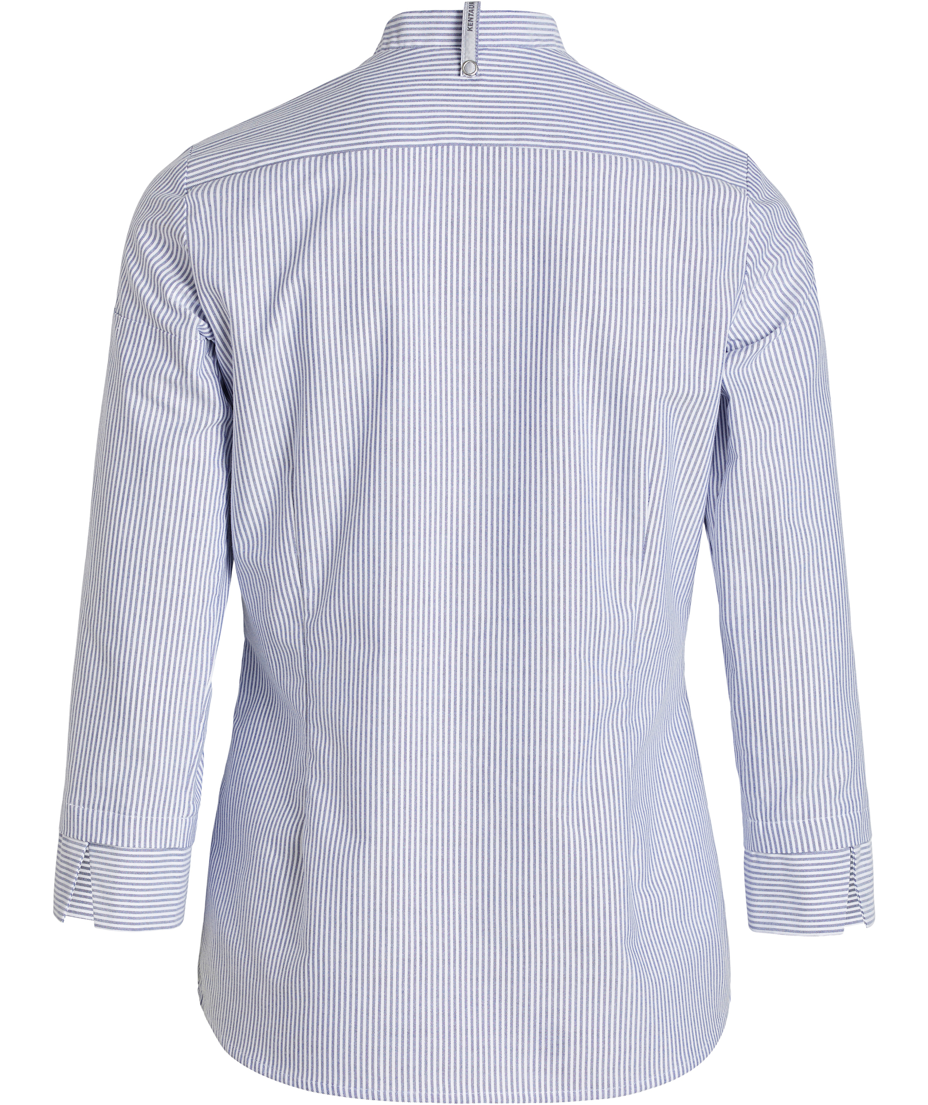 Kentaur oxford women's shirt, 7/8-length sleeves, Oxford stripe blue