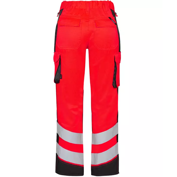 Engel Safety Light women's work trousers, Hi-vis Red/Black, large image number 1