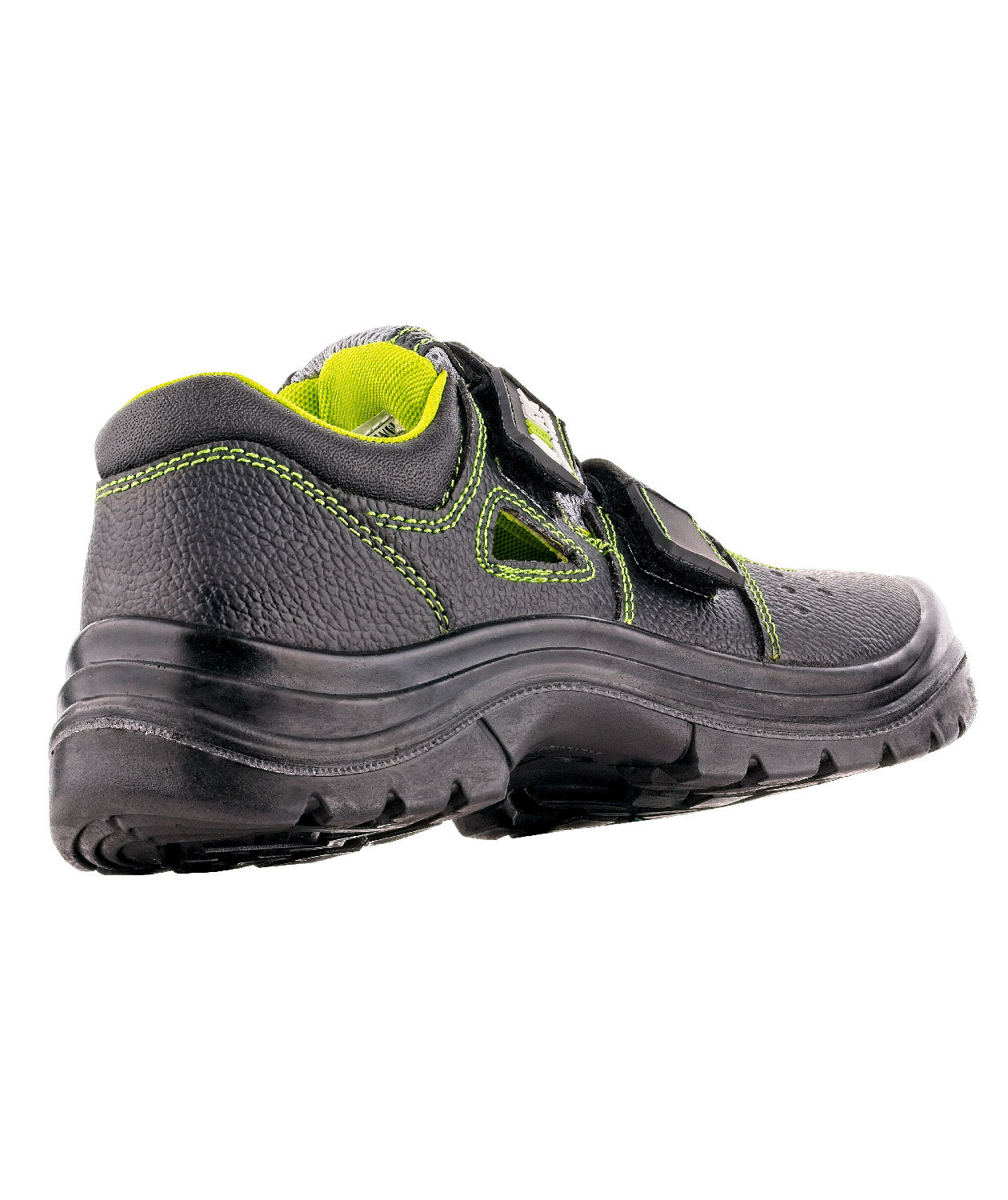 Worktime Uppsala safety sandals S1, Black/Green