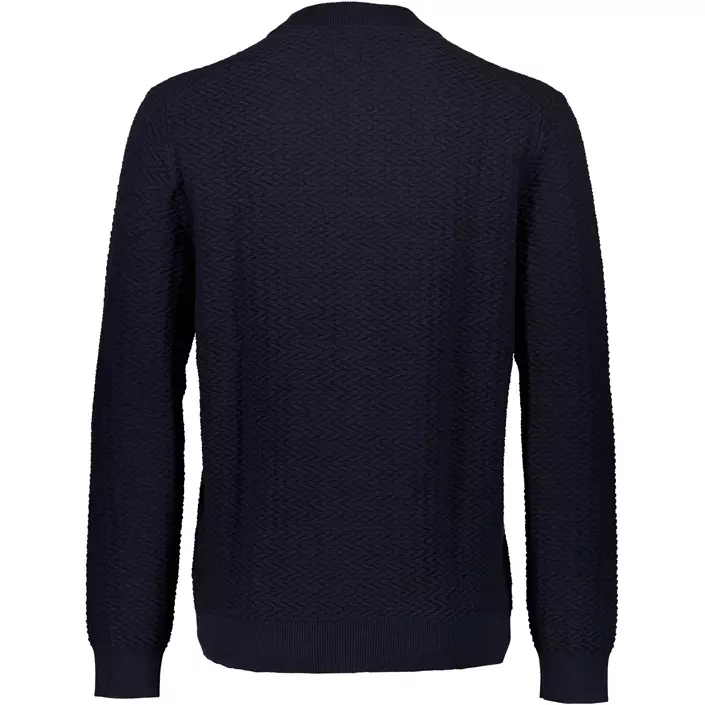Bison strikcardigan, Navy, large image number 1