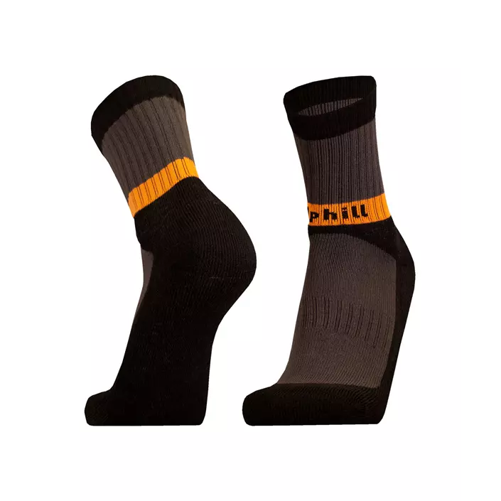UphillSport Viita trekking socks with merino wool, Black/Grey, large image number 1