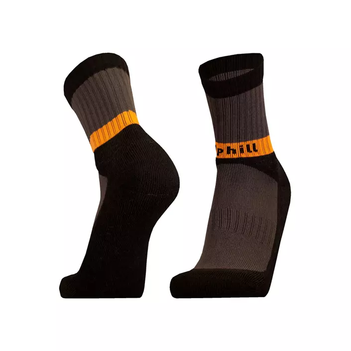 UphillSport Viita trekking socks with merino wool, Black/Grey, large image number 1