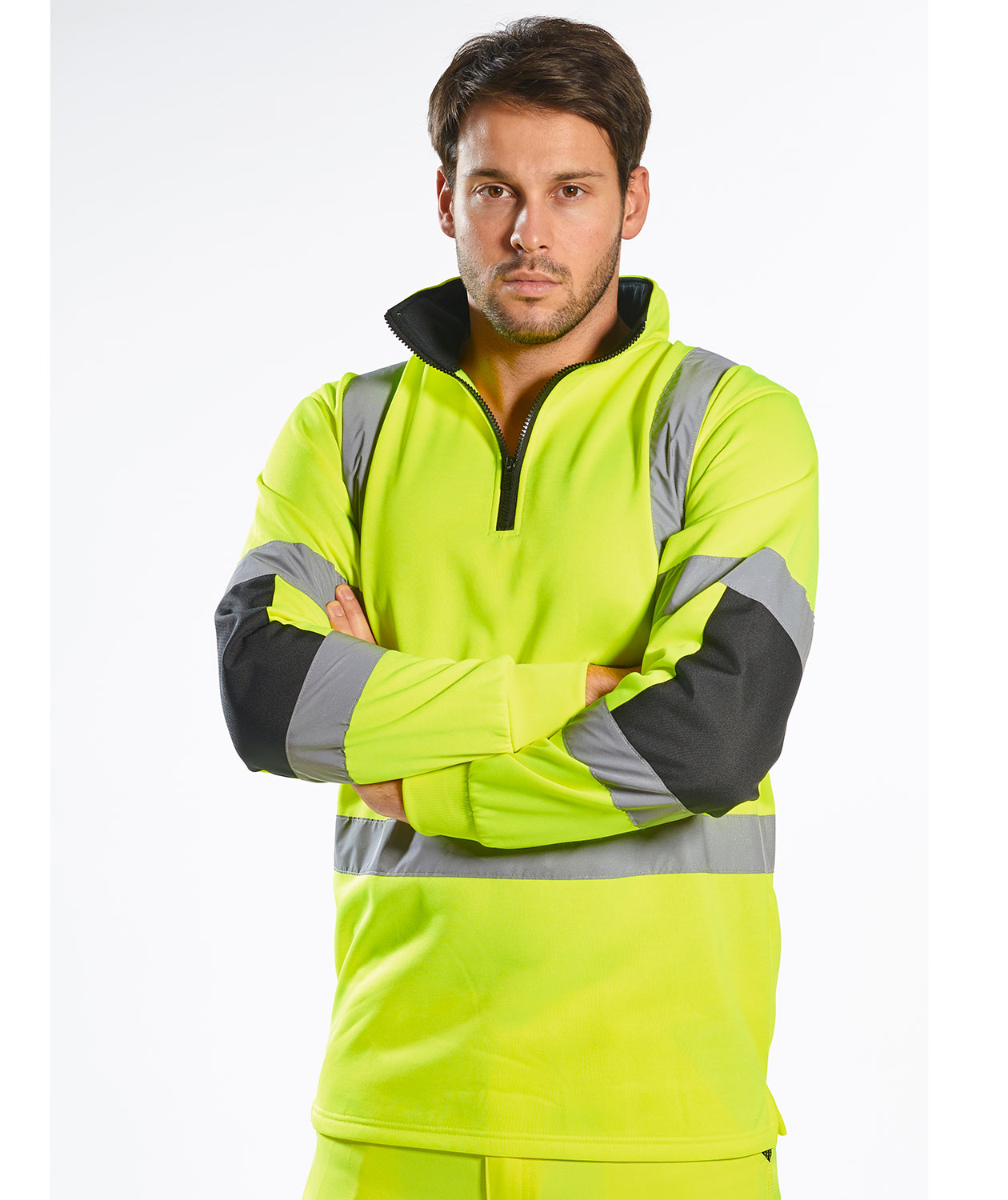 Portwest sweatshirt, Hi-Vis Yellow, large image number 2