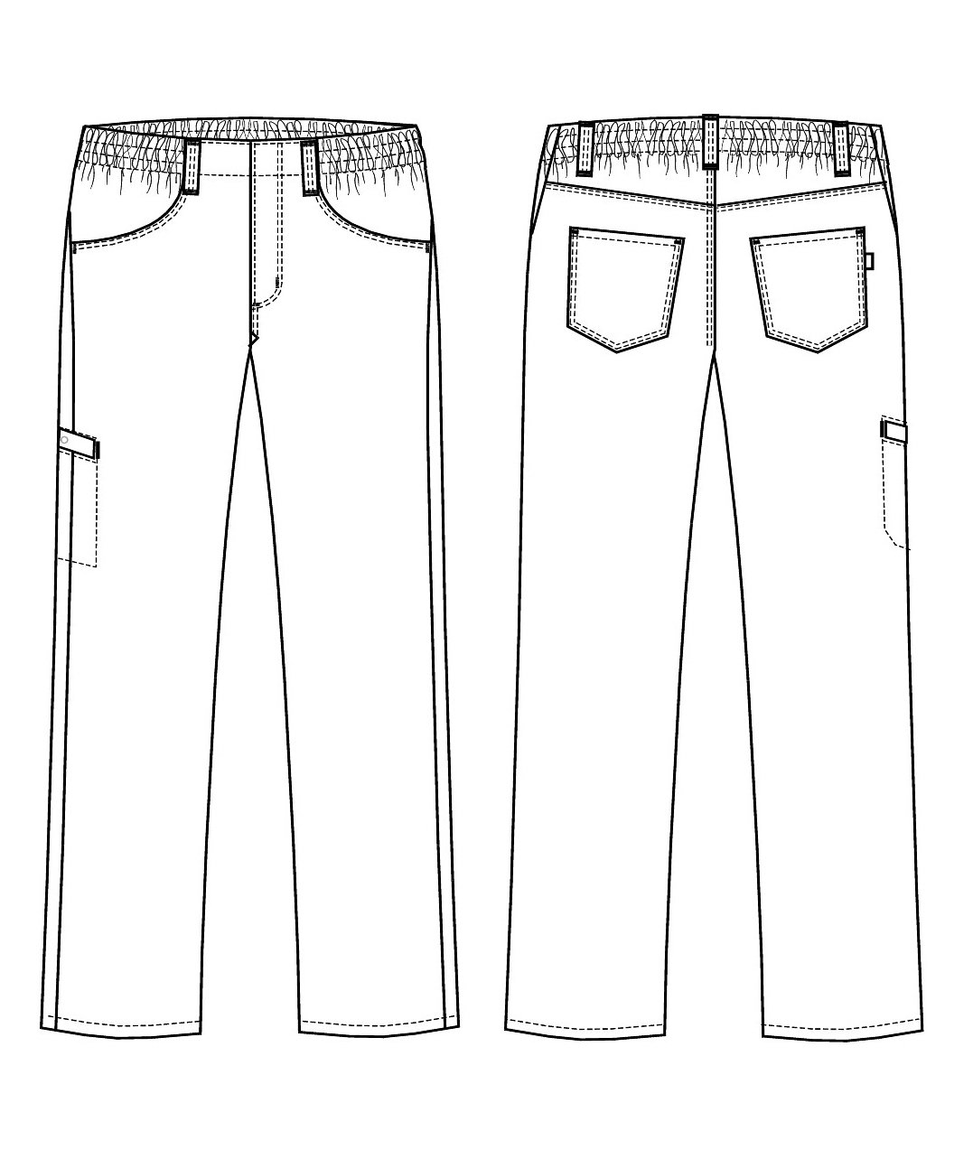 Kentaur pull-on byxa benl&auml;ng  79 cm, Vit, large image number 4