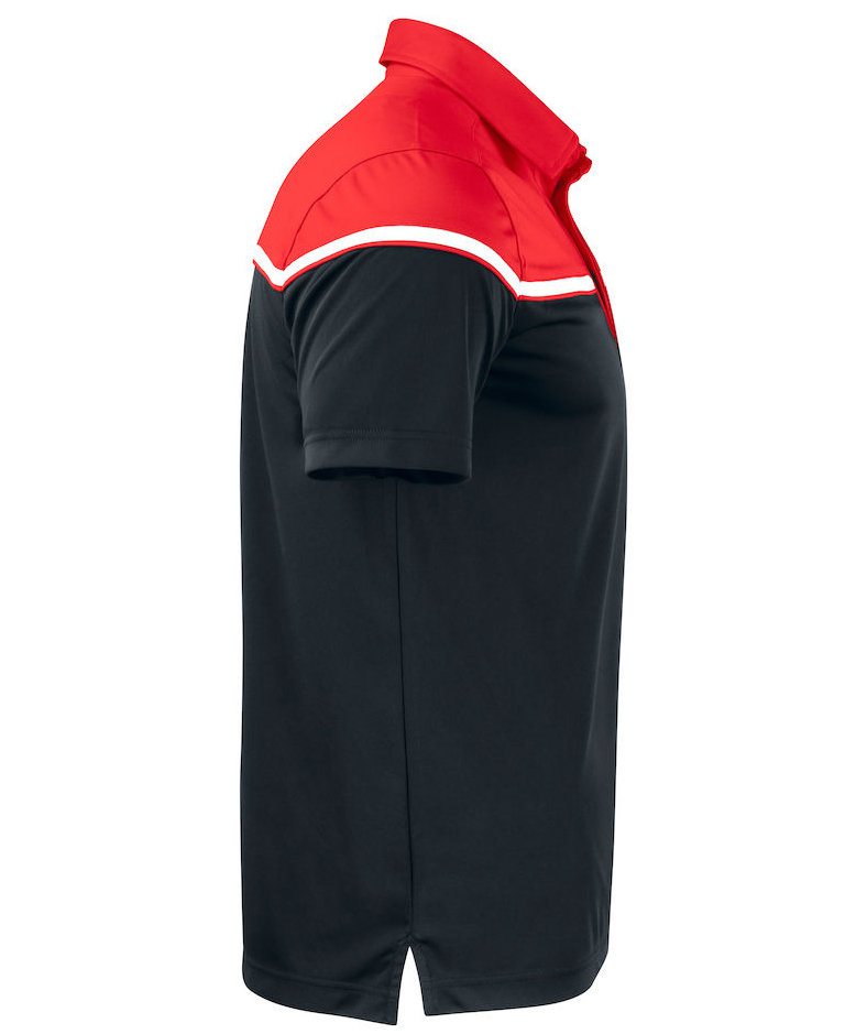 Cutter & Buck Seabeck polo T-shirt, Sort/R&oslash;d, large image number 2