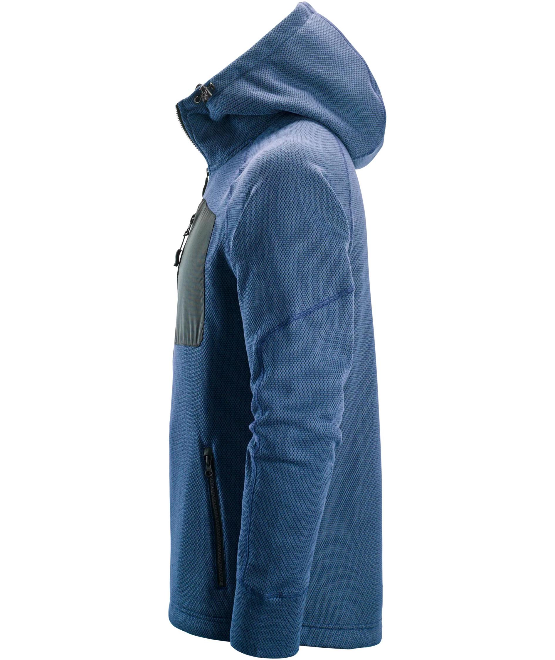 Snickers FlexiWork fleecehoodie 8041, Deep Blue/Black, large image number 4