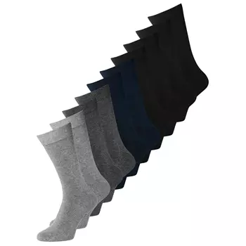 Jack & Jones JACJENS 10-pack socks, Black/Grey