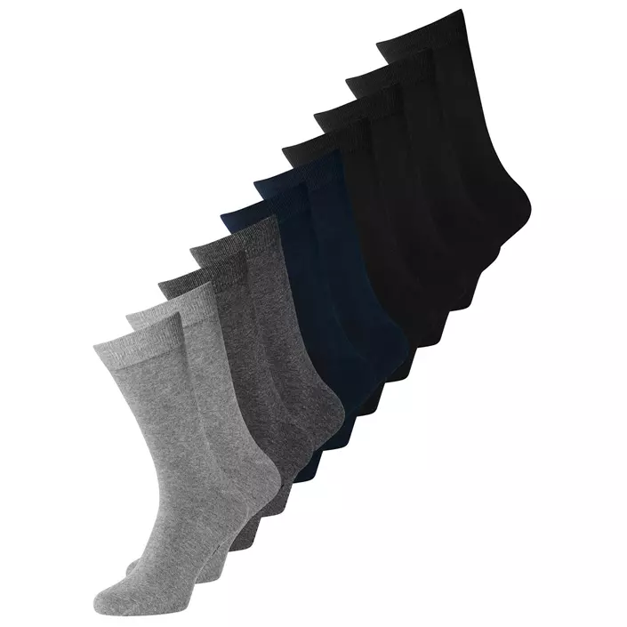 Jack & Jones JACJENS 10-pack socks, Black/Grey, Black/Grey, large image number 0