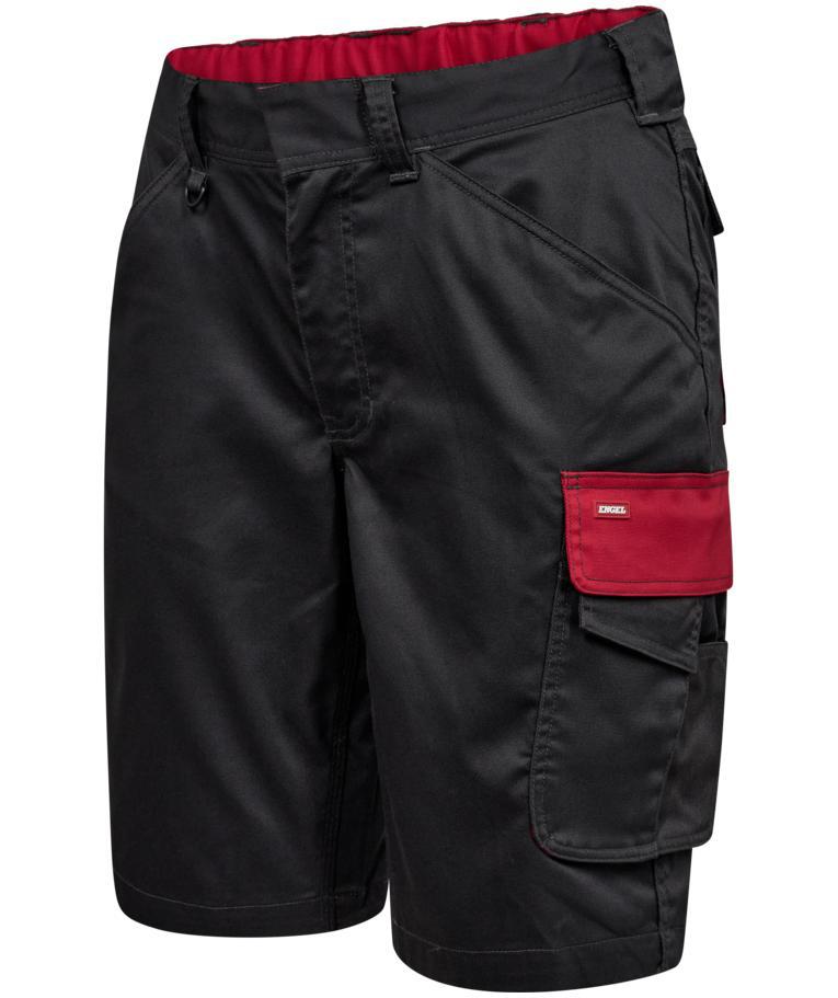 Engel Galaxy women's work shorts, Antracit Grey/Tomato Red, large image number 2