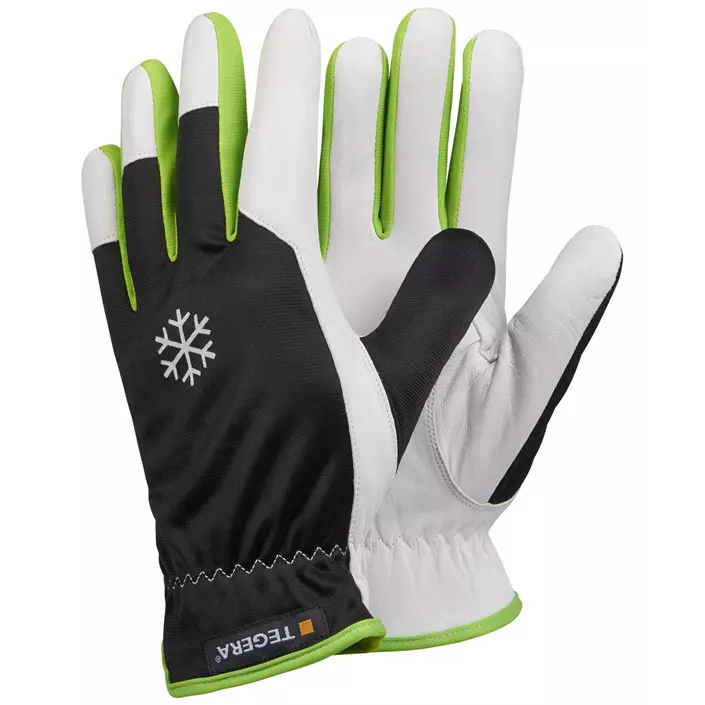 Tegera 235 winter work gloves, Green/Black/White, large image number 0