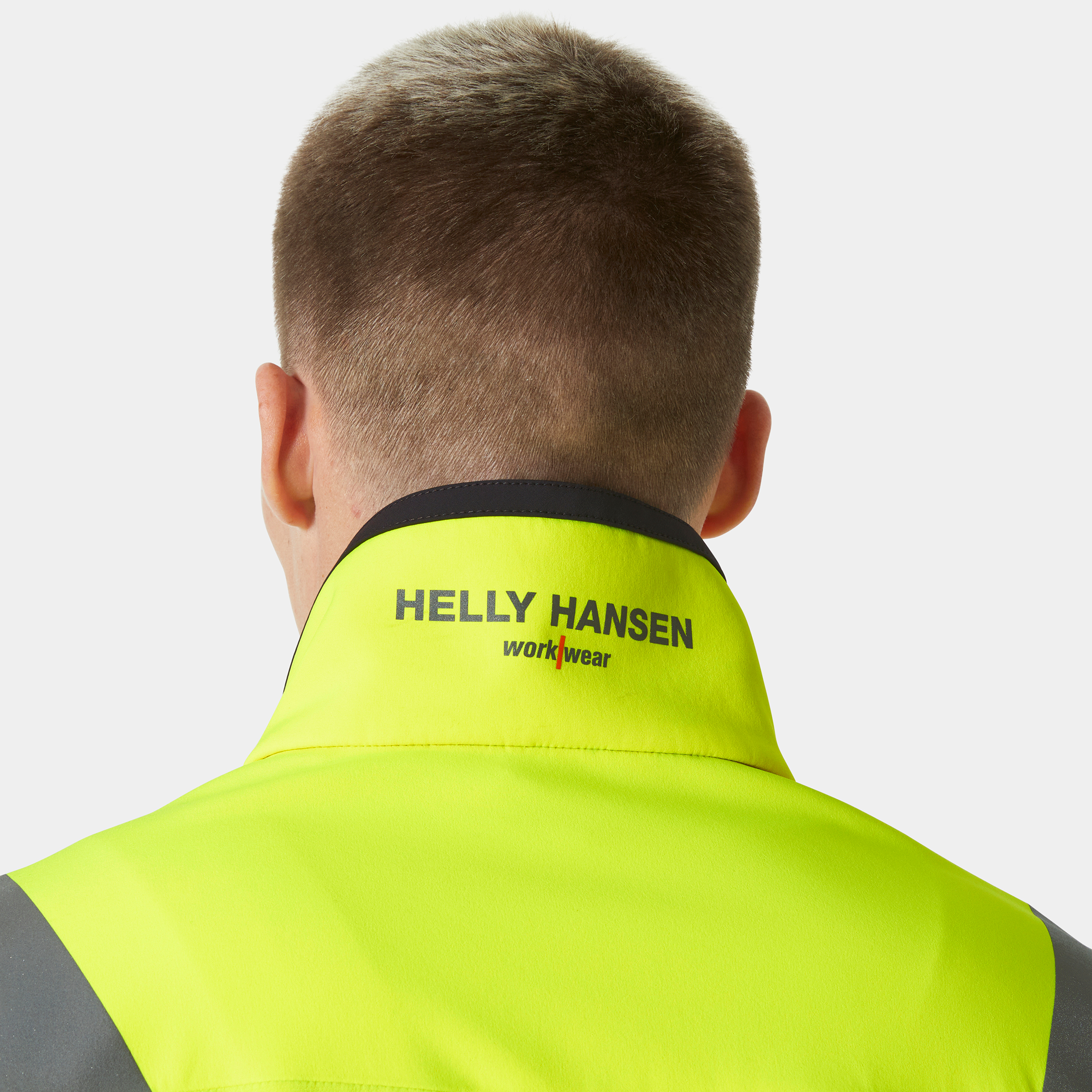 Helly Hansen Alna 4X Tech arbejdsjakke full stretch, Hi-vis Gul/Ebony, large image number 4