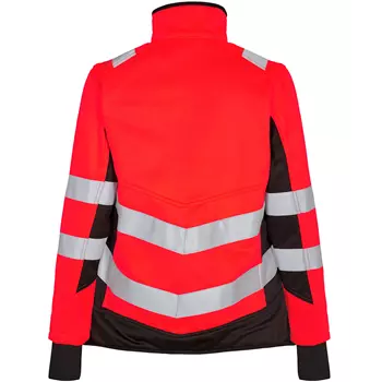 Engel Safety women's softshell jacket, Hi-vis Red/Black