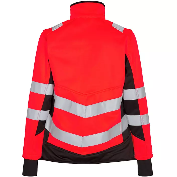 Engel Safety women's softshell jacket, Hi-vis Red/Black, large image number 1