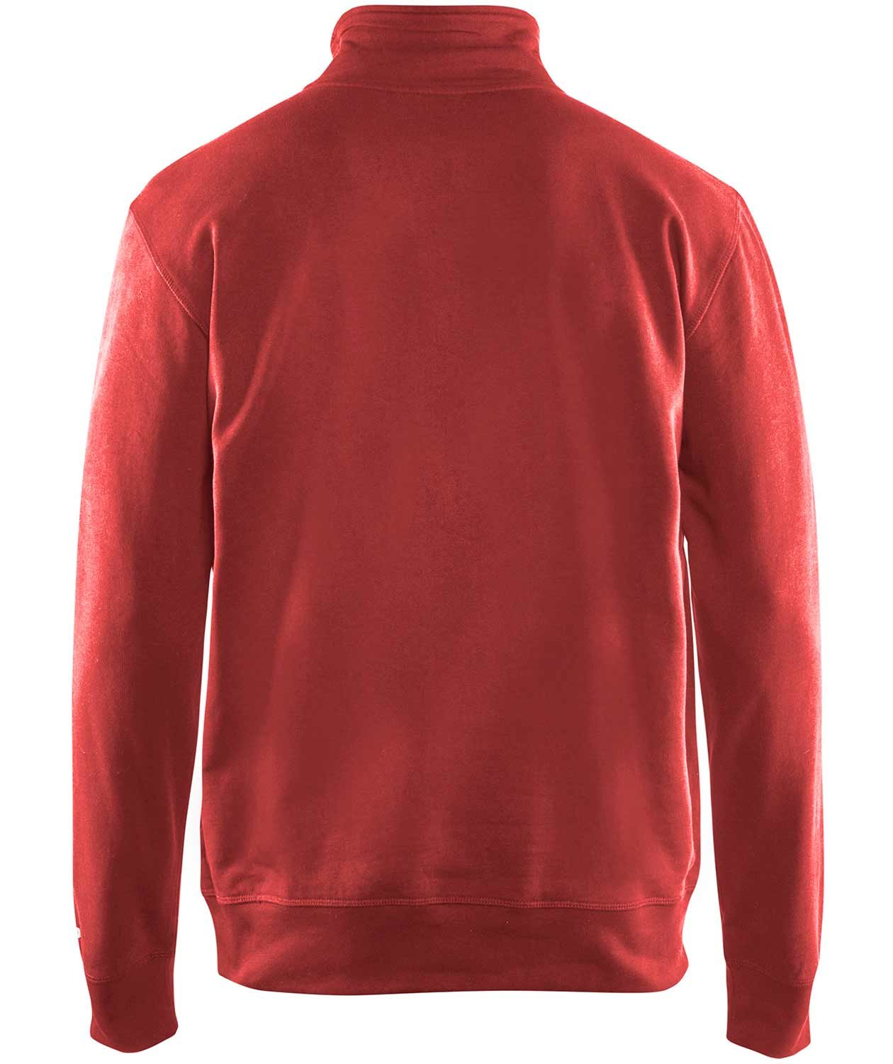 Bl&aring;kl&auml;der sweatshirt with halfzip, Red, large image number 1