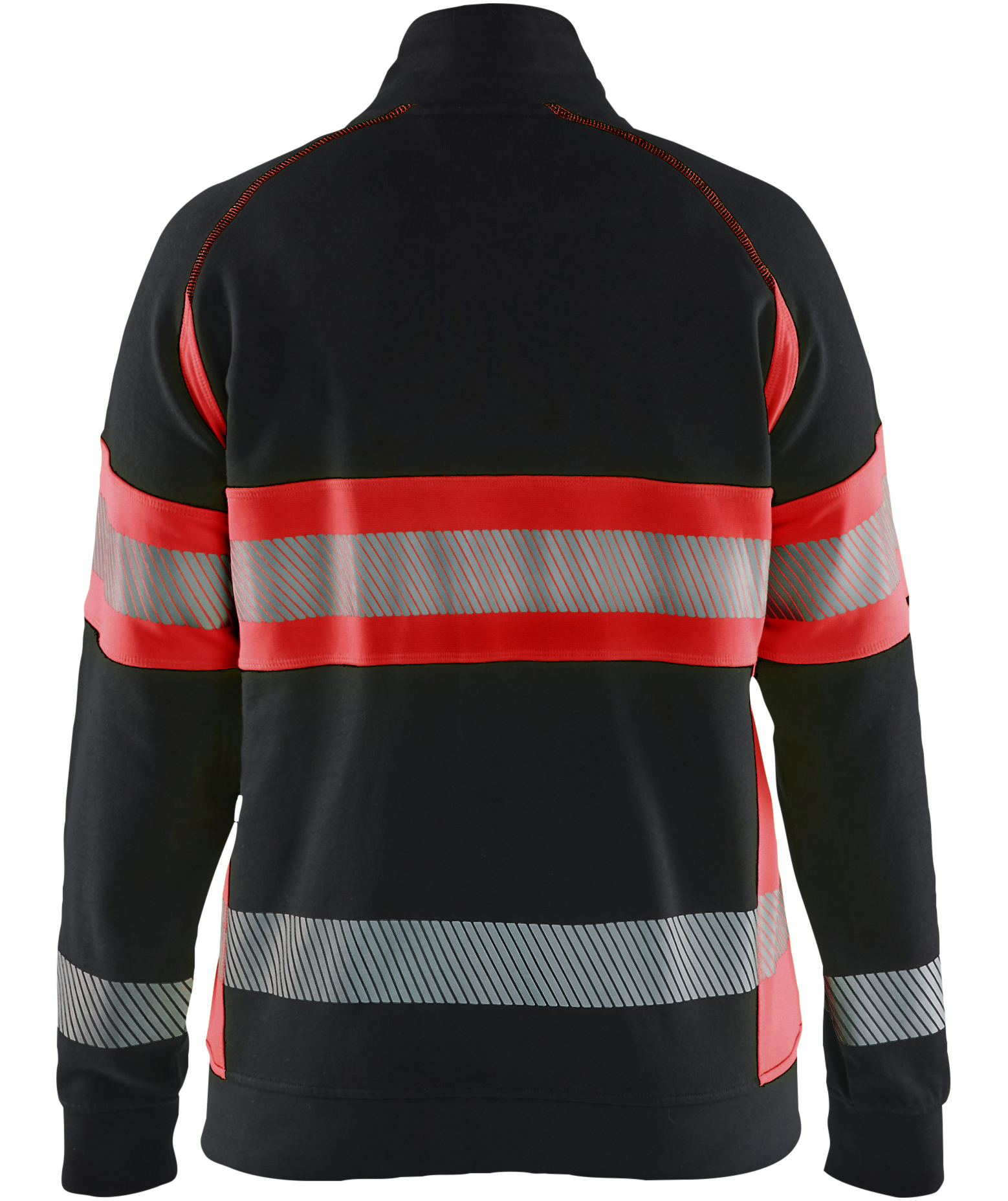 Bl&aring;kl&auml;der women's cardigan, Black/Hi-Vis Red
