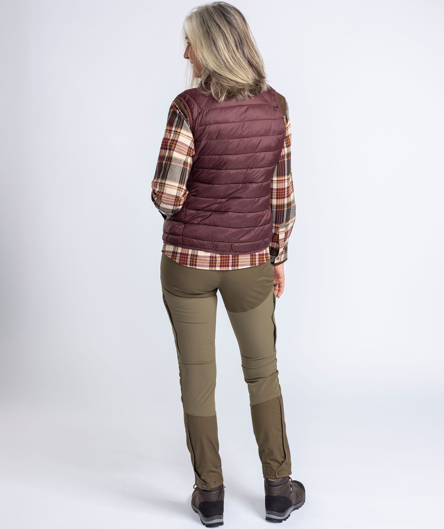 Pinewood Abisko Insulation vatteret damevest, Earth Plum, large image number 8