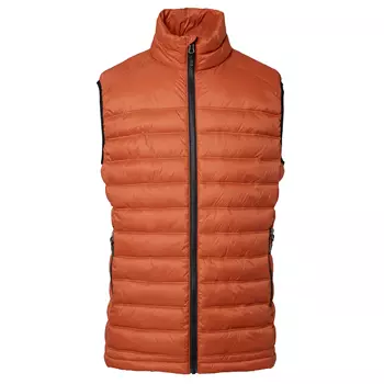 South West Alve quilt vest, Dark-orange
