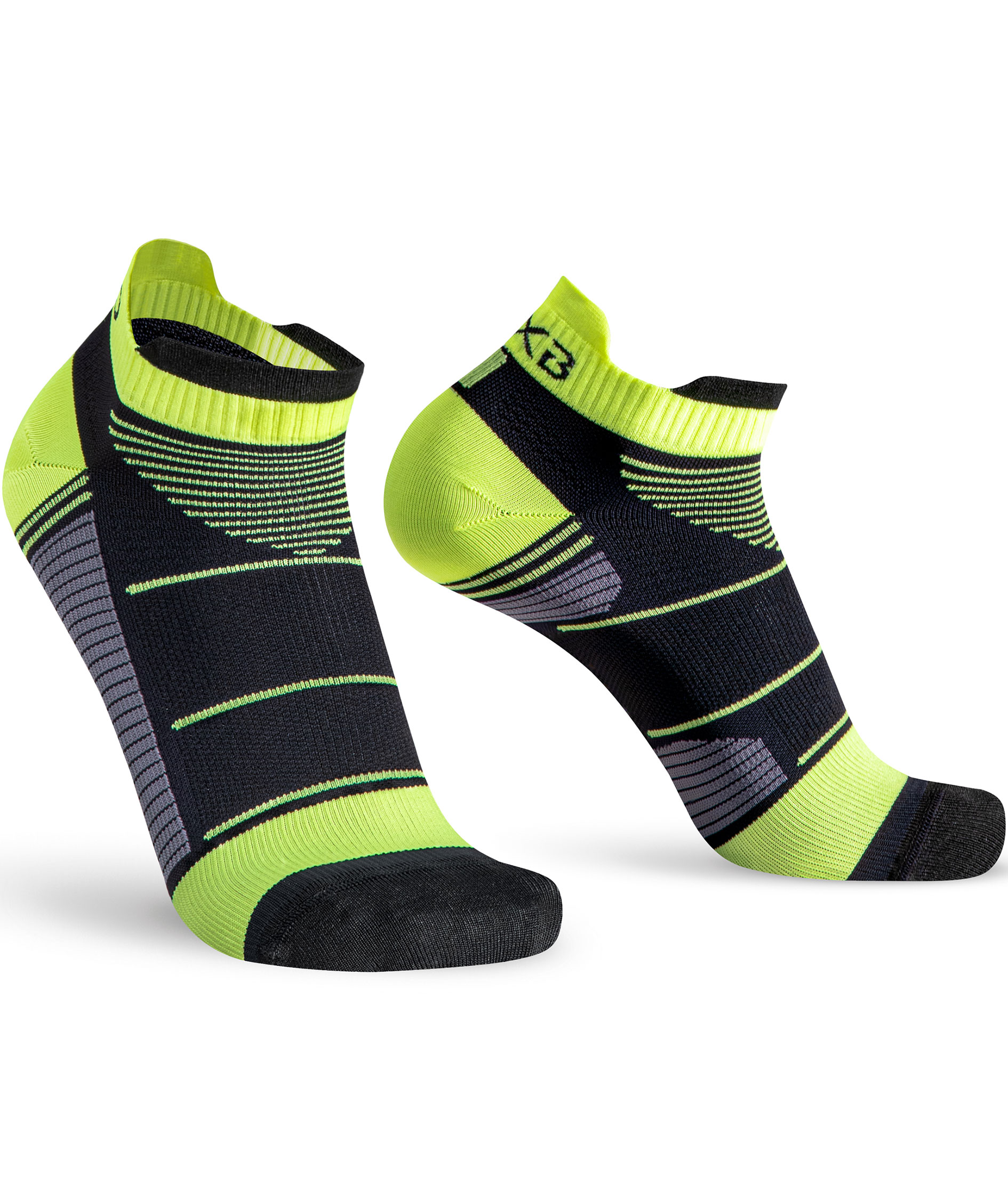 Oxyburn EvoSpeed Light Kn&ouml;chelsocken, Schwarz vision