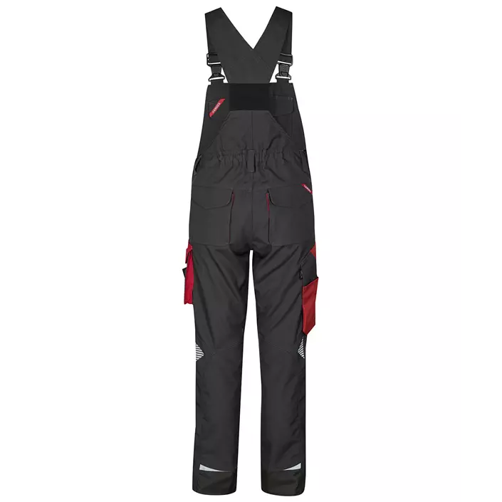 Engel Galaxy women's bib and brace, Antracit Grey/Tomato Red, large image number 1