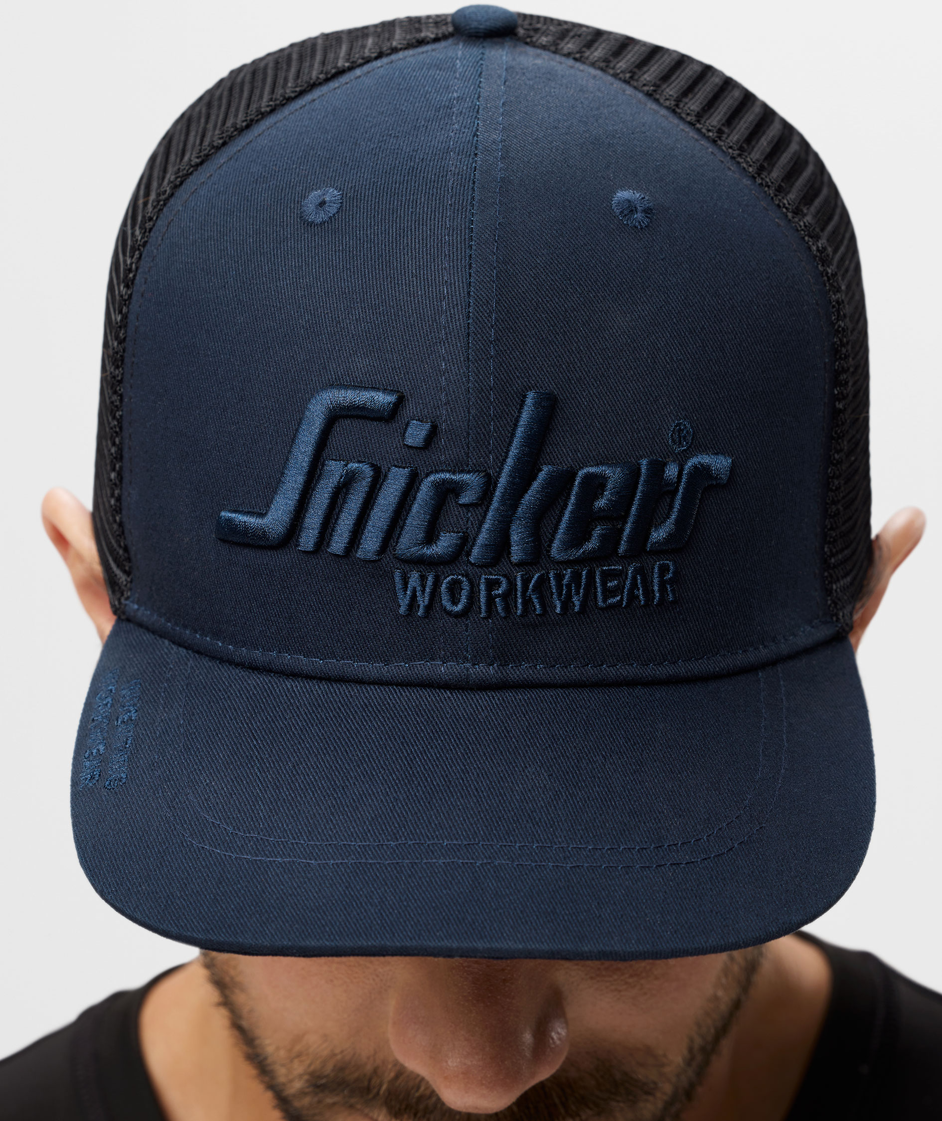 Snickers Trucker keps 9001, Navy/black, Navy/black, large image number 2